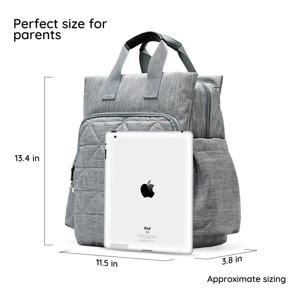 Little Story Styler Diaper Backpack - Grey