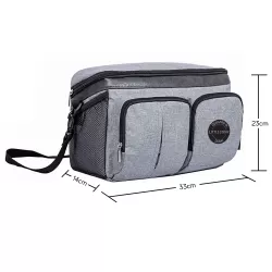 Little Story Stroller Organizer Travel Bag - Grey