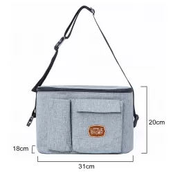 Little Story Stroller Travel Organizer Bag - Grey