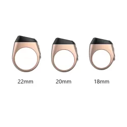 iQIBLA - Smart Tasbih Zikr Aluminum Ring - Rose Gold - 18mm