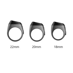 iQIBLA - Smart Tasbih Zikr Aluminum Ring - Graphite - 20mm