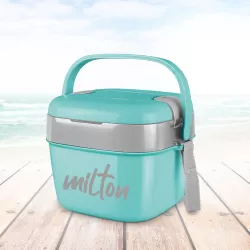 Milton Cubic Small Inner Stainless Steel Lunch Box 1100 ml Aqua Green