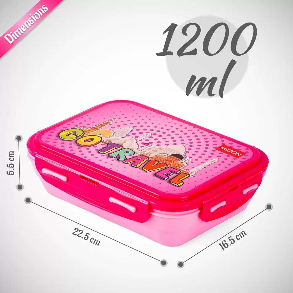 Milton Fun Treat Lunch Box 1200ml Pink