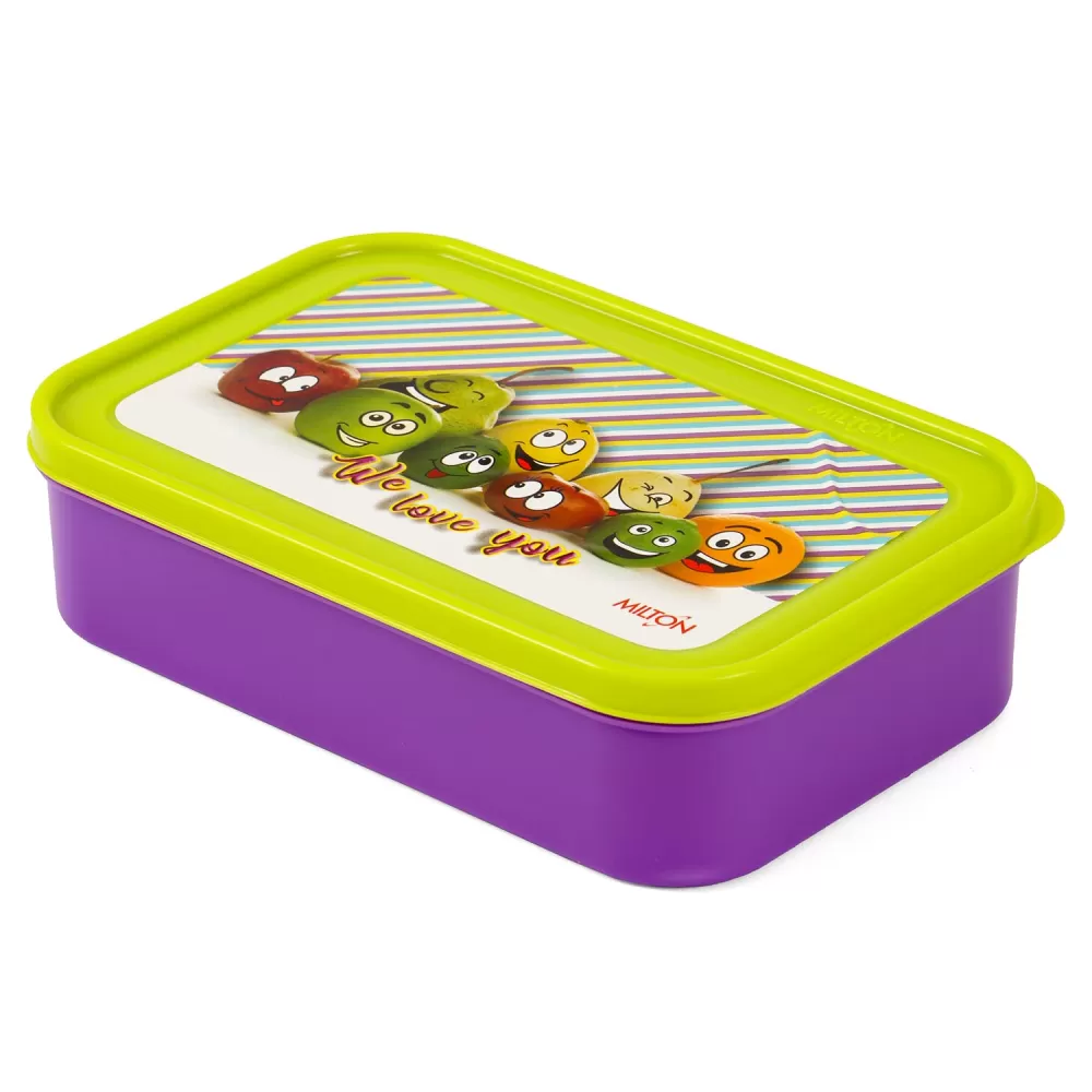 Milton School Time Lunch Box-Purple