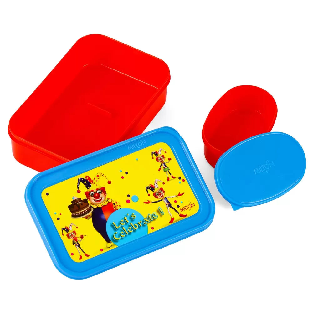 Milton School Time Lunch Box-Red