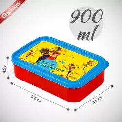 Milton School Time Lunch Box-Red