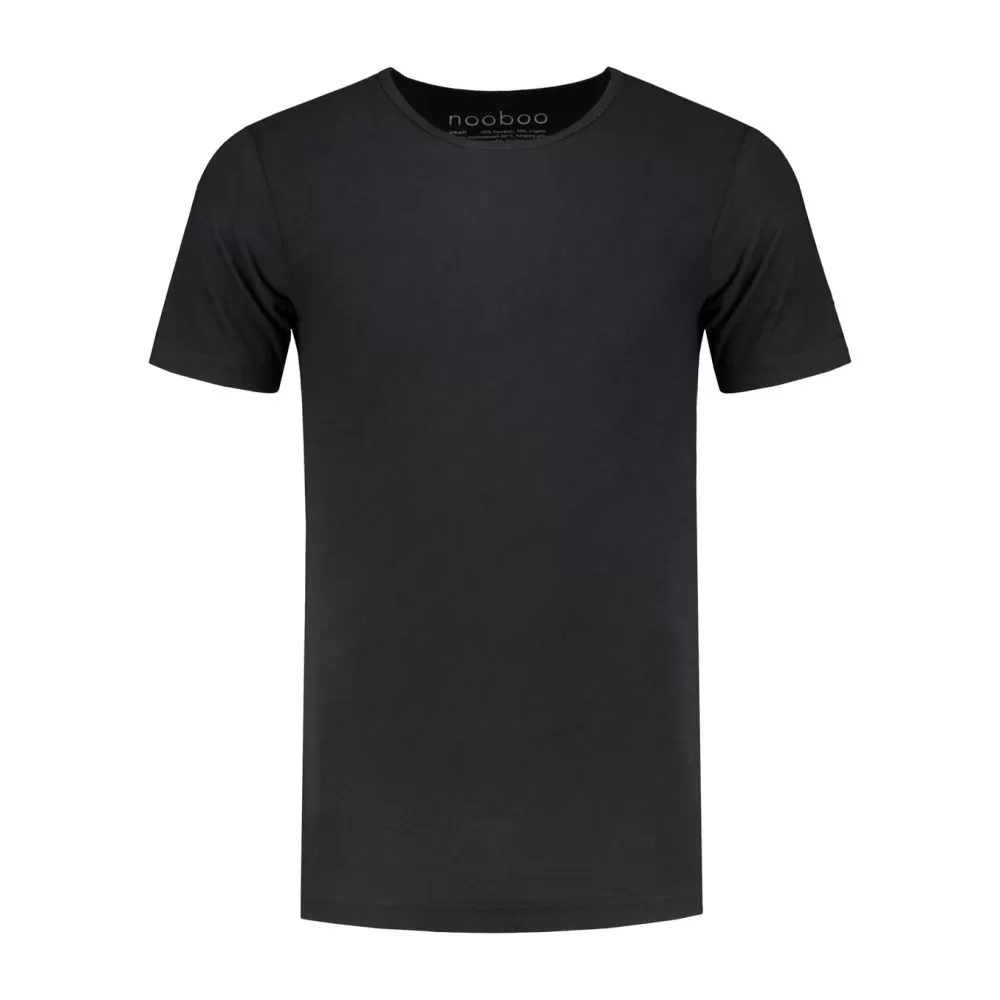 Nooboo Luxe Bamboo Men T - Shirt Black - S