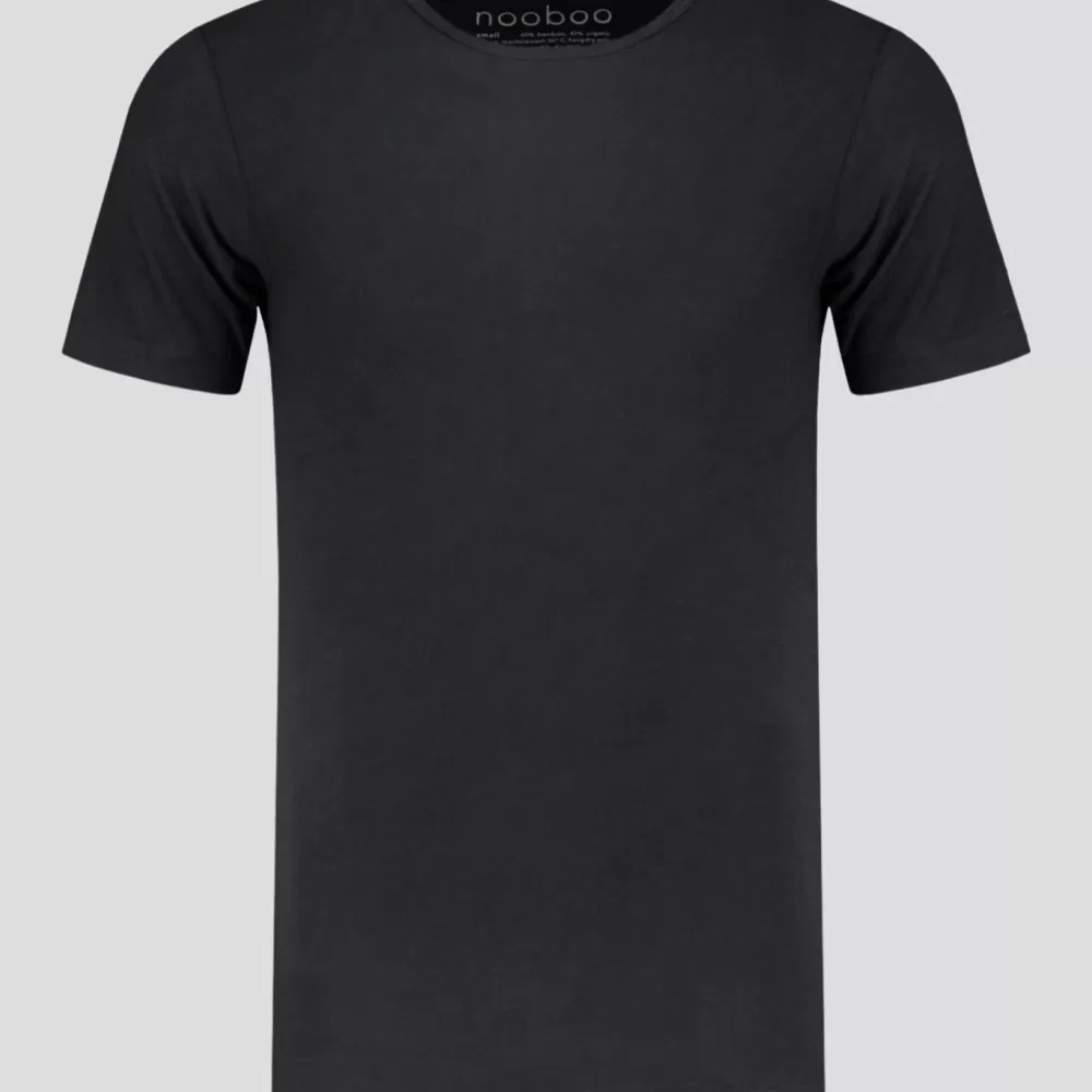 Nooboo Luxe Bamboo Men T - Shirt Black - S