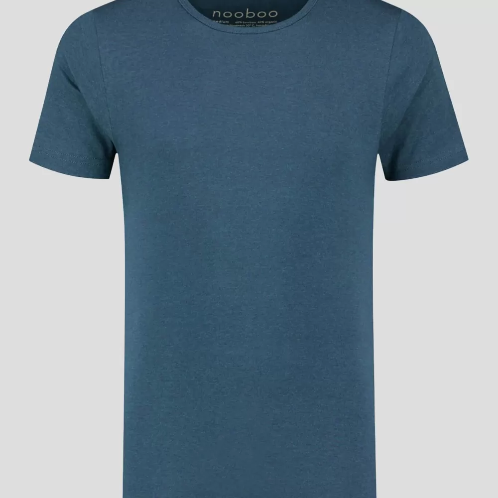 Nooboo Luxe Bamboo Men T - Shirt Blue - L