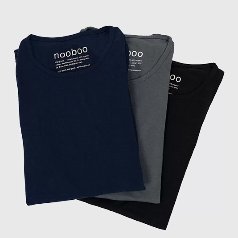 Nooboo Luxe Bamboo Men T - Shirt Blue - L