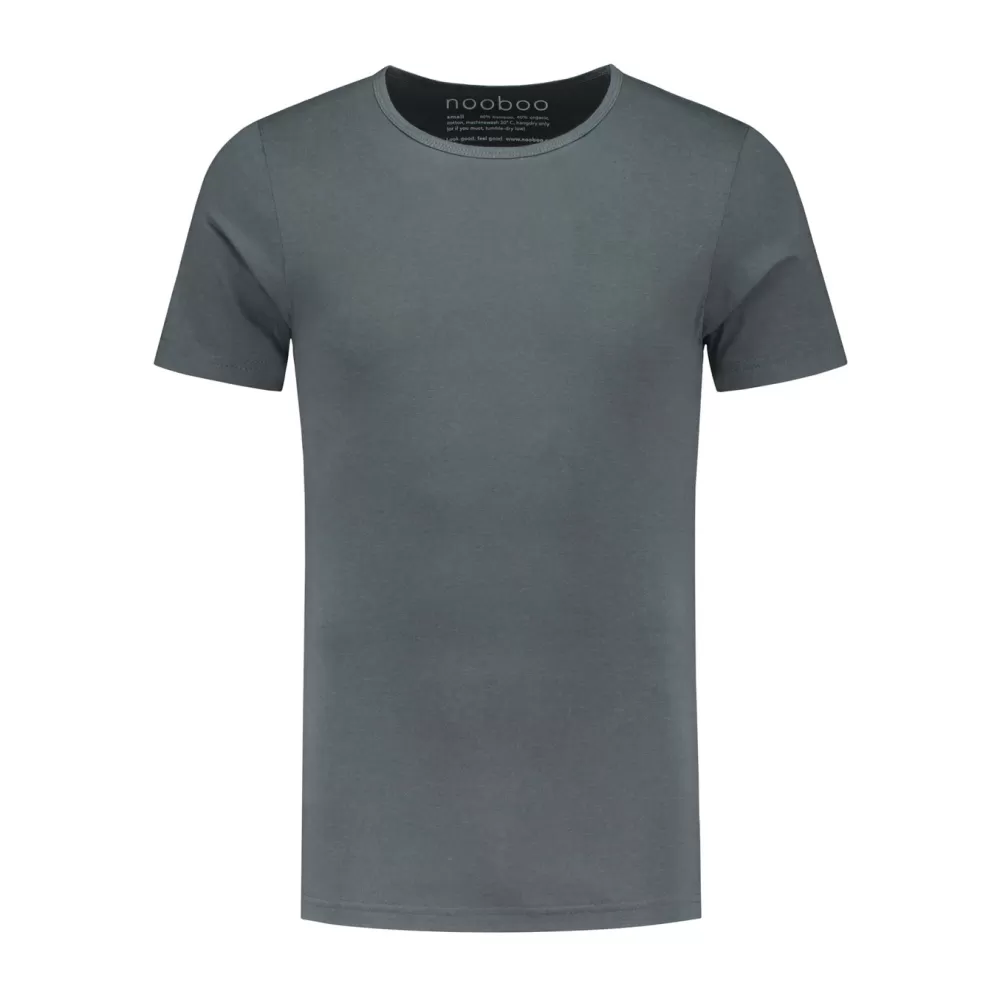 Nooboo Luxe Bamboo Men T - Shirt Dark Grey - L