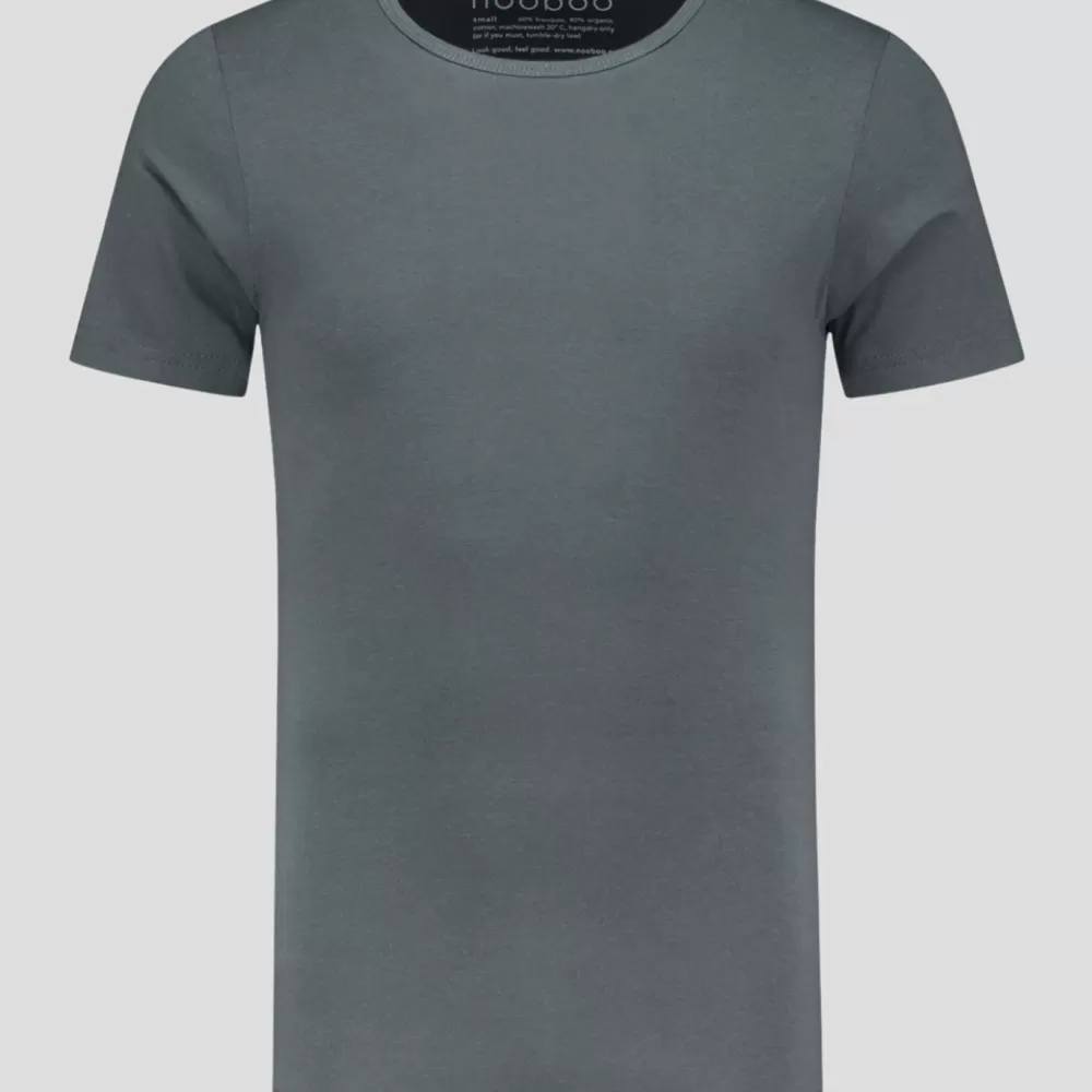 Nooboo Luxe Bamboo Men T - Shirt Dark Grey - L