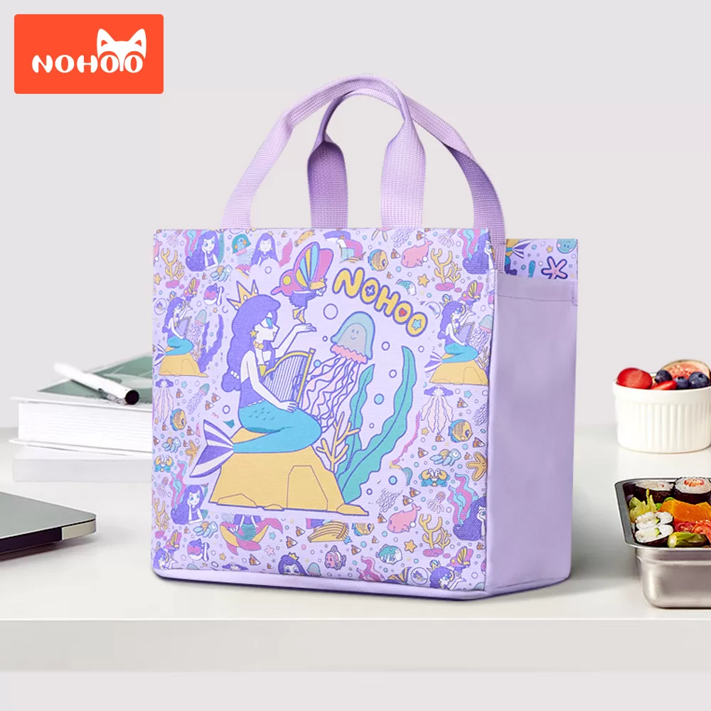 Nohoo Kids Tuition Bag / Hand Lunch Bag Mermaid - Purple