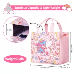 Nohoo Kids Tuition Bag / Hand Lunch Bag Unicorn - Pink