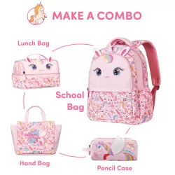 Nohoo Kids Tuition Bag / Hand Lunch Bag Unicorn - Pink