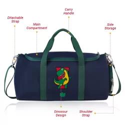 Nohoo Kids Duffle Bag - Dino Blue