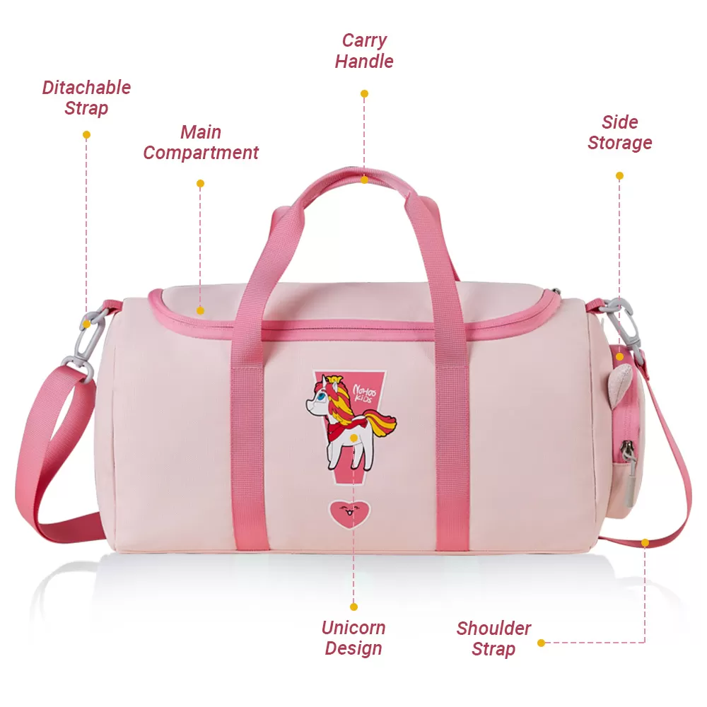 Nohoo Kids Duffle Bag - Unicorn Pink