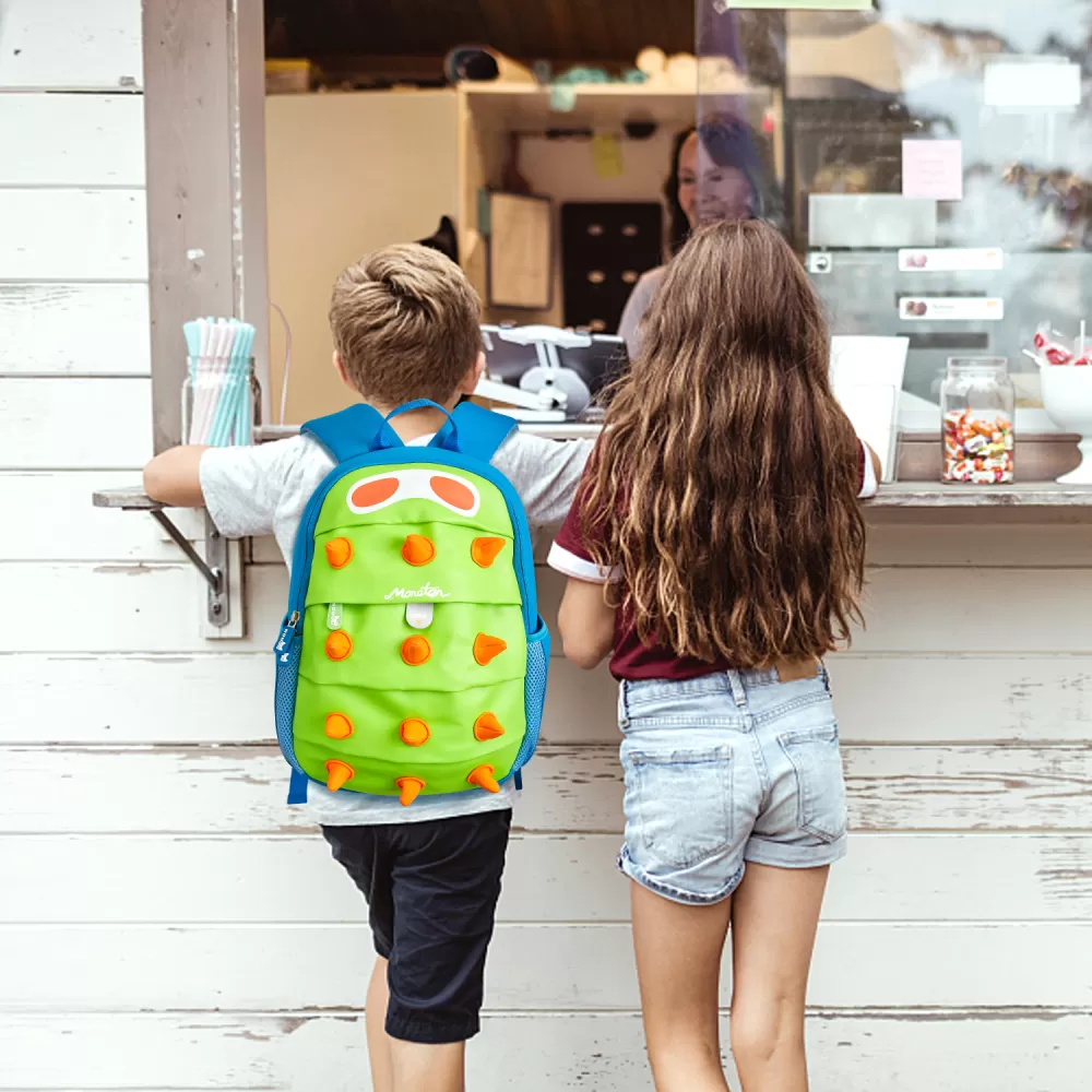 Nohoo Jungle Backpack-Spiky Dinosaur Green