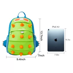 Nohoo Jungle Backpack-Spiky Dinosaur Green