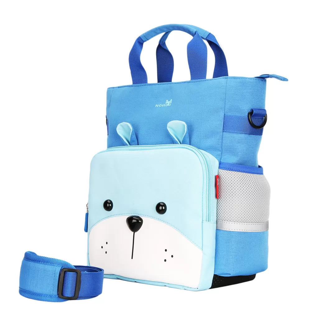 Nohoo Jungle Tote Bag - Sapiential Bear Blue