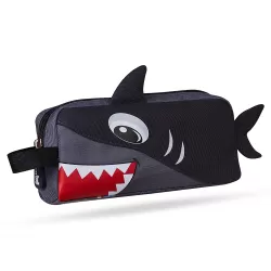 Nohoo Kids Pencil Case / Colour Bag Shark - Grey