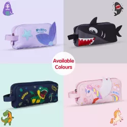 Nohoo Kids Pencil Case / Colour Bag Shark - Grey