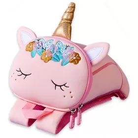 Nohoo Pre School 3D Bag Unicorn Pink (Large)