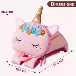 Nohoo Pre School 3D Bag Unicorn Pink (Medium)