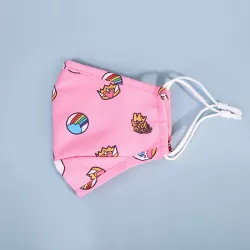 Nohoo Kids Re-usable Face Mask - Unicorn - Pink