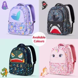 Nohoo Kids 16 Inch School Bag Shark - Grey