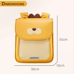 Nohoo Spine Protection School Backpack for 0-5 Grade Primary Students-Lion Yellow