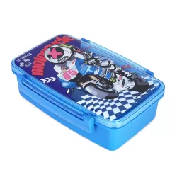 Nova Kids Bento Lunch Box with Spoon & Fork - Motorbike Blue