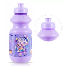 Nova Kids Lunch Box and Water Bottle With Lunch Bag - Cute Kids Purple