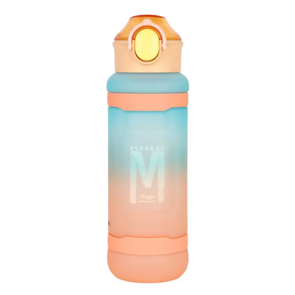 Nova Kids Water Bottle 1000ml with Straw- Orange