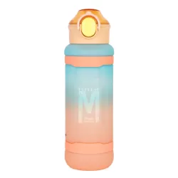 Nova Kids Water Bottle 1000ml with Straw- Orange