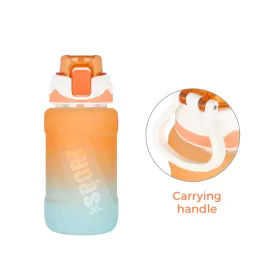 Nova Kids Water Bottle 550ml with Straw - Orange