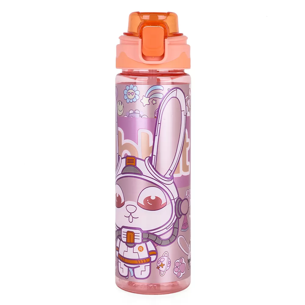 Nova Kids Water Bottle 700ml with Straw- Orange