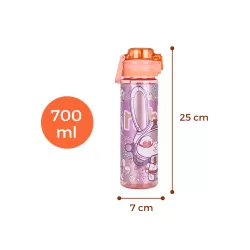 Nova Kids Water Bottle 700ml with Straw- Orange