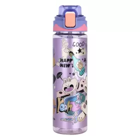 Nova Kids Water Bottle 700ml with Straw- Purple