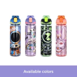 Nova Kids Water Bottle 700ml with Straw- Purple