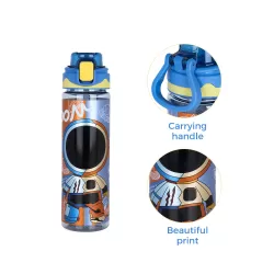 Nova Kids Water Bottle 700ml with Straw- Yellow