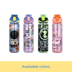 Nova Kids Water Bottle 700ml with Straw- Yellow