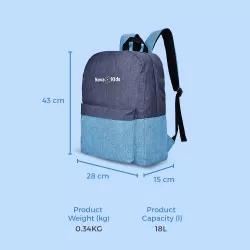 Nova Kids 17Inch / 18L School Bag - Blue