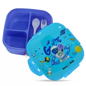 Nova Kids Square 1000ml Bento Lunch Box - Astronaut Blue