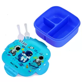 Nova Kids Square 1000ml Bento Lunch Box - Galaxy Blue