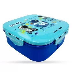 Nova Kids Square 1000ml Bento Lunch Box - Galaxy Blue