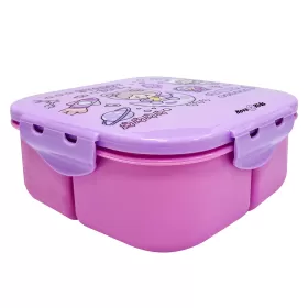 Nova Kids Square 1000ml Bento Lunch Box - Star and Sky Purple