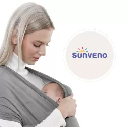 Sunveno Adjustable Baby Carrier Sling Wrap - Grey