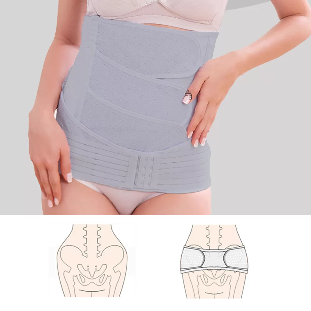 Sunveno - Breathable Postpartum Abdominal Belt - Blue - XL