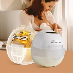 Sunveno Smart Wearable Automatic Breast Pump - White